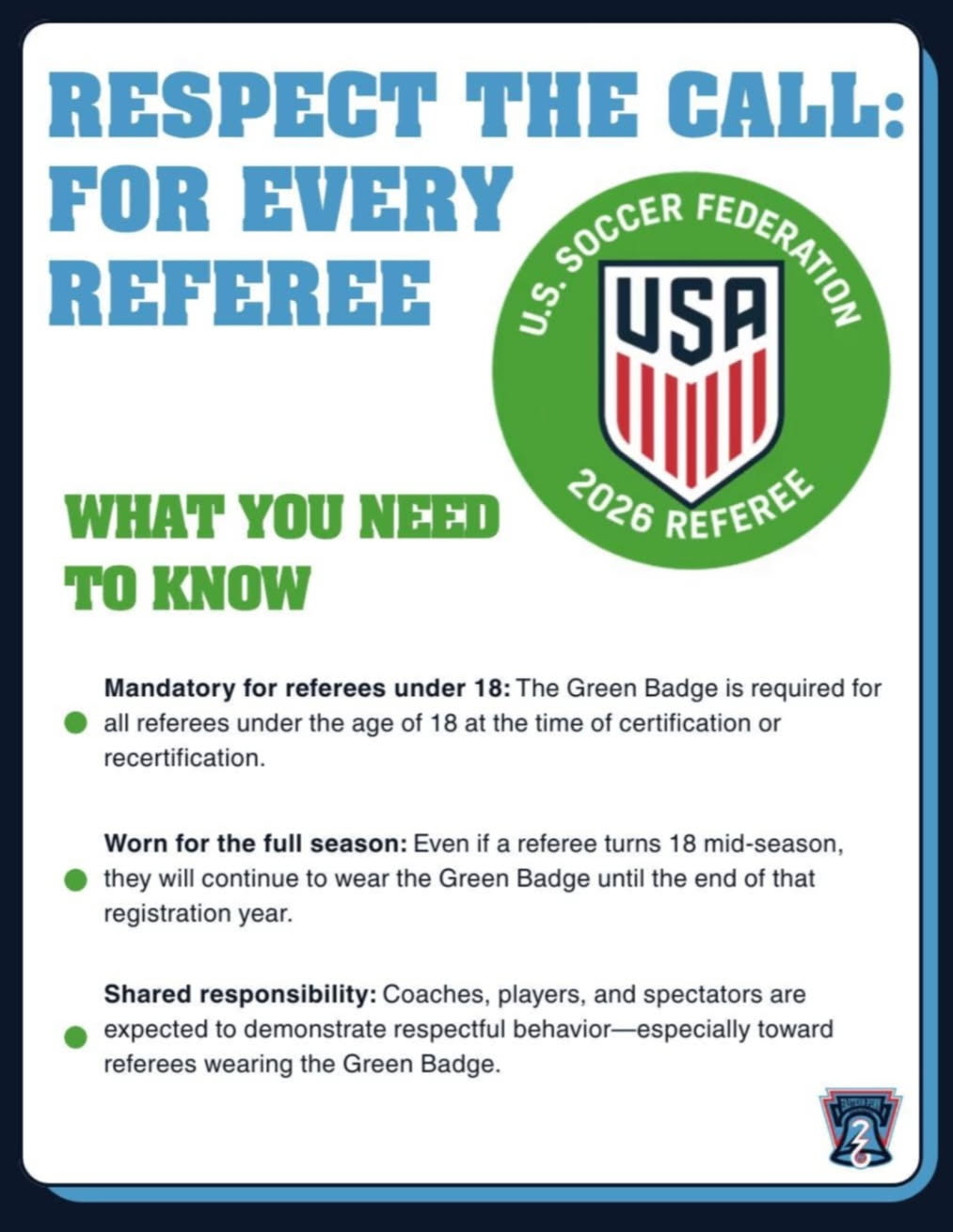 Join BSC in giving our refs support and respect this soccer season